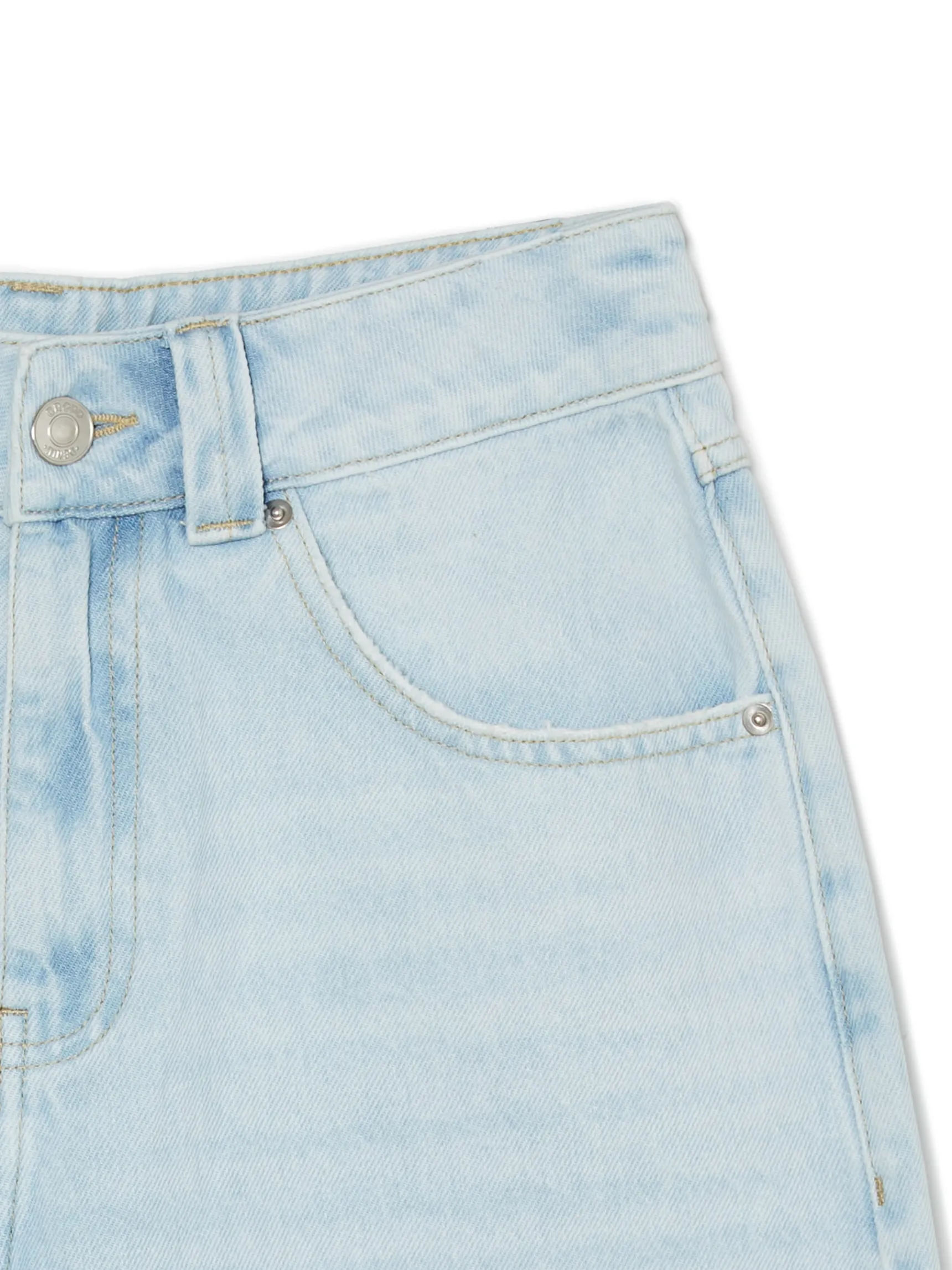 Online Cropp Jasne szorty denim bermudy niebieski