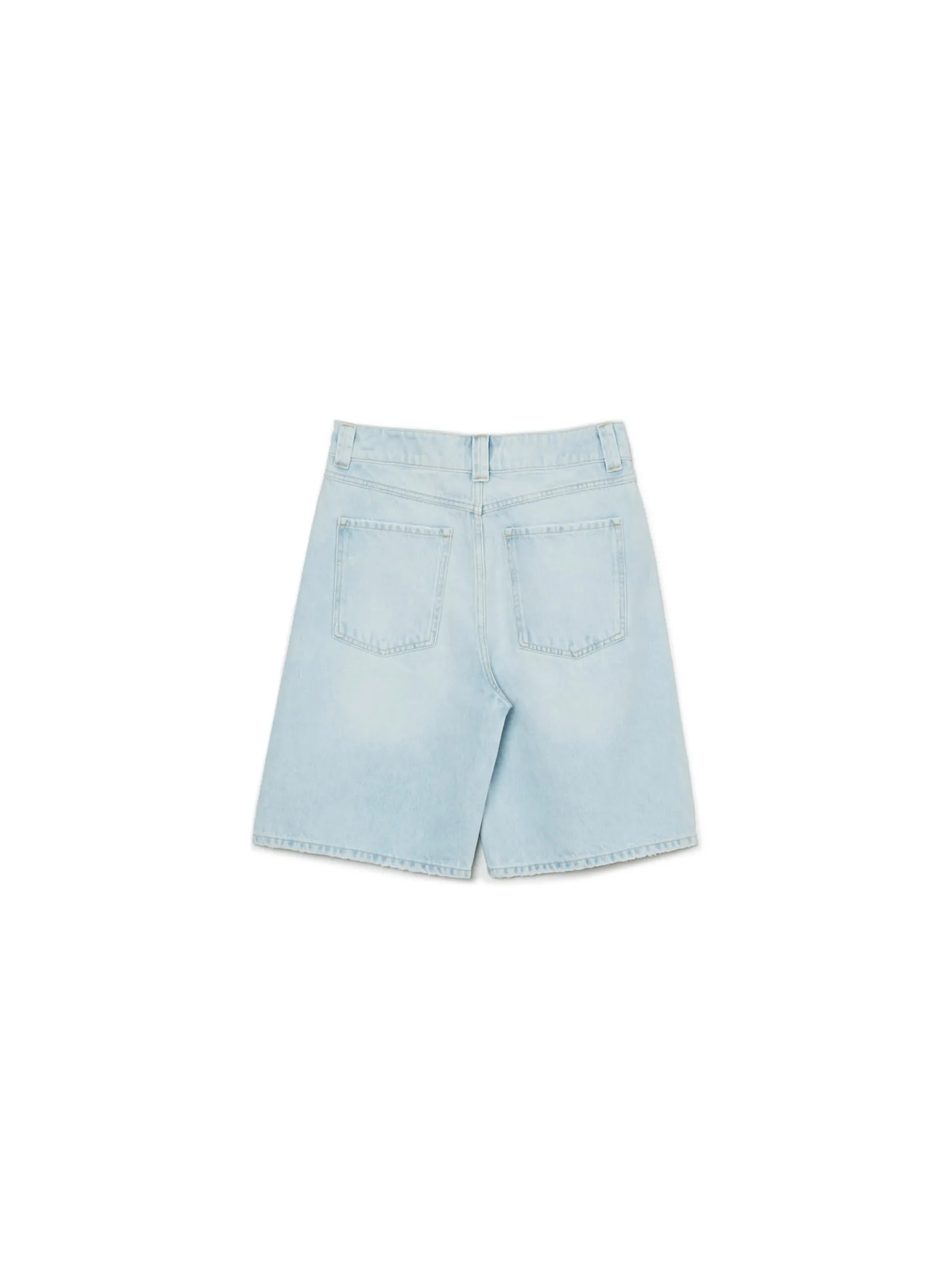 Online Cropp Jasne szorty denim bermudy niebieski