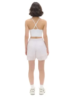 Fashion Cropp Jasne szorty w paski beżowy