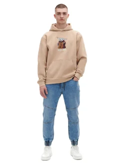 Best Cropp Jasnoe jeansowe joggery niebieski