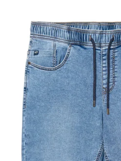 Best Cropp Jasnoe jeansowe joggery niebieski