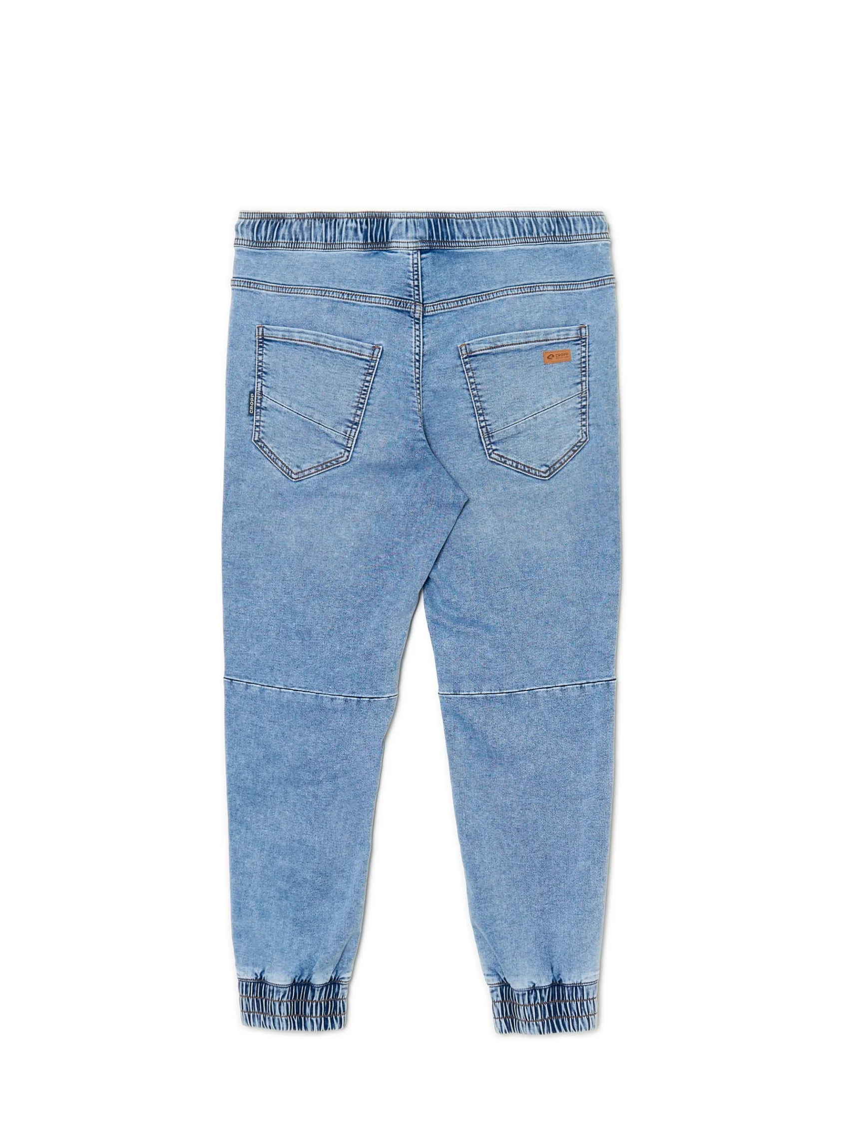 Best Cropp Jasnoe jeansowe joggery niebieski