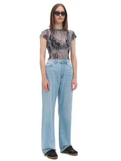 Best Cropp Jasnoe jeansy baggy niebieski