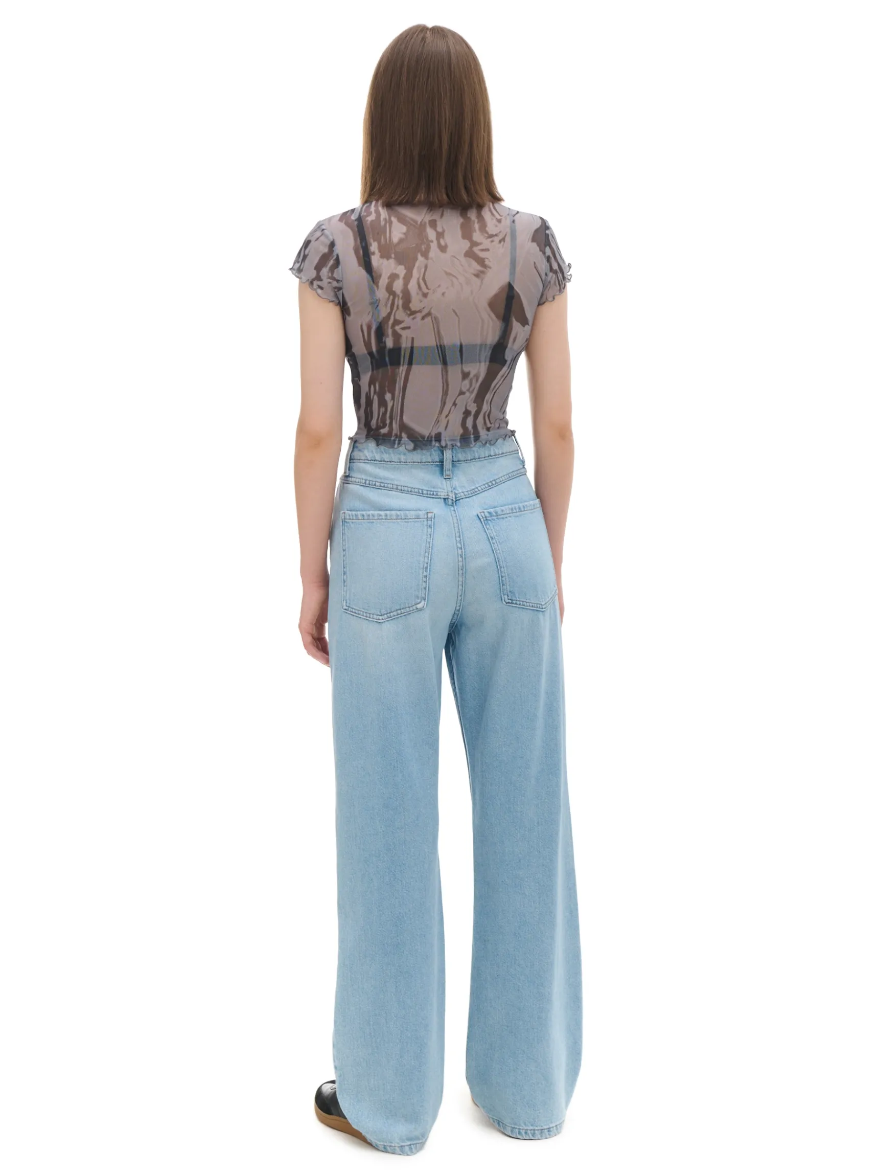 Best Cropp Jasnoe jeansy baggy niebieski