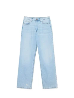 Best Cropp Jasnoe jeansy baggy niebieski
