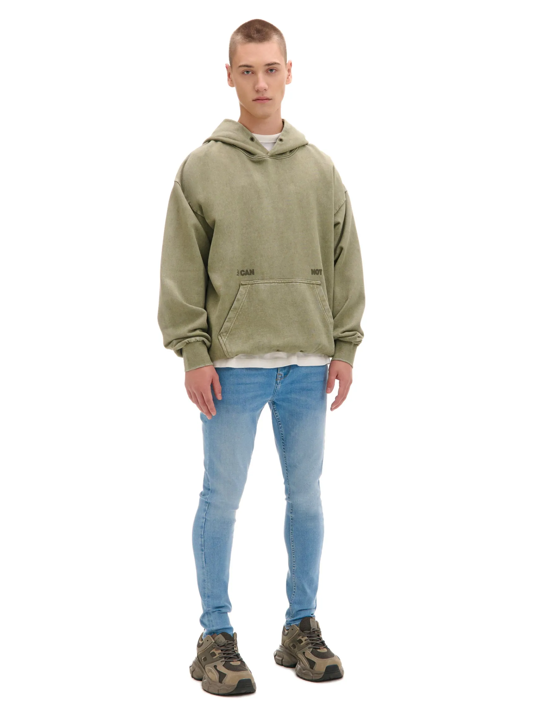 Outlet Cropp Jasnoe jeansy skinny niebieski