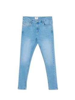 Outlet Cropp Jasnoe jeansy skinny niebieski