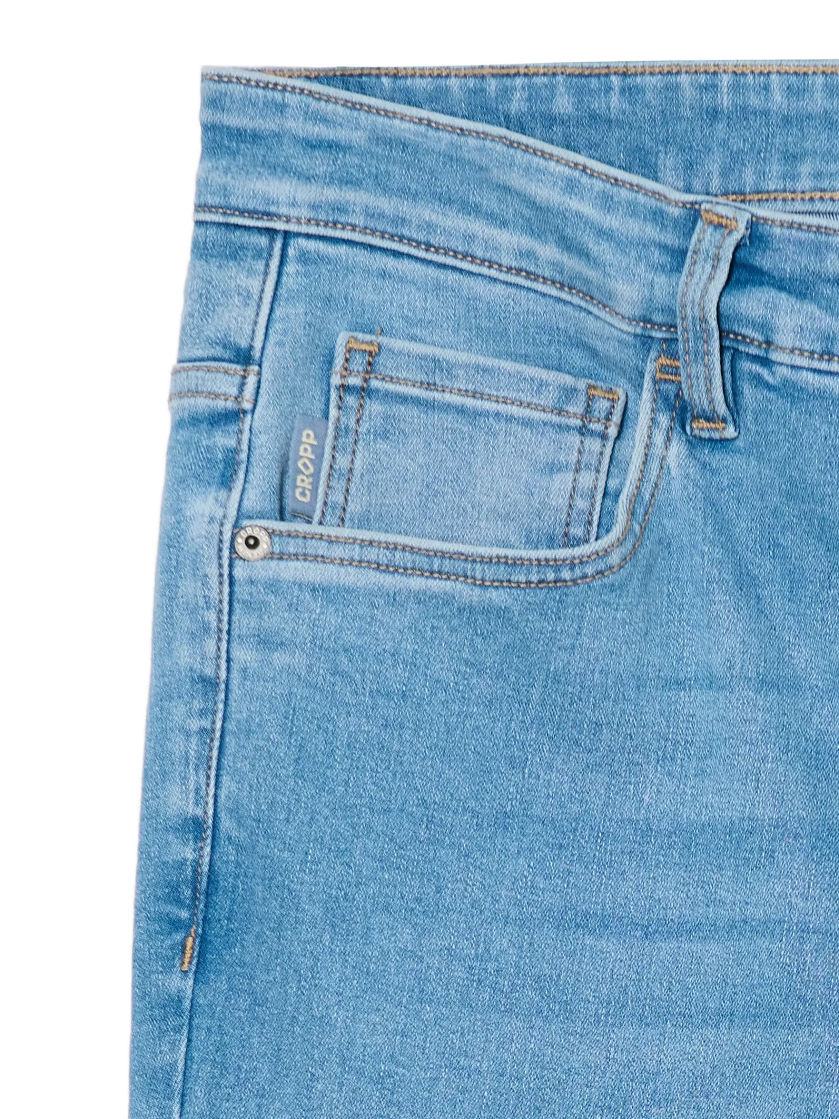 Outlet Cropp Jasnoe jeansy skinny niebieski