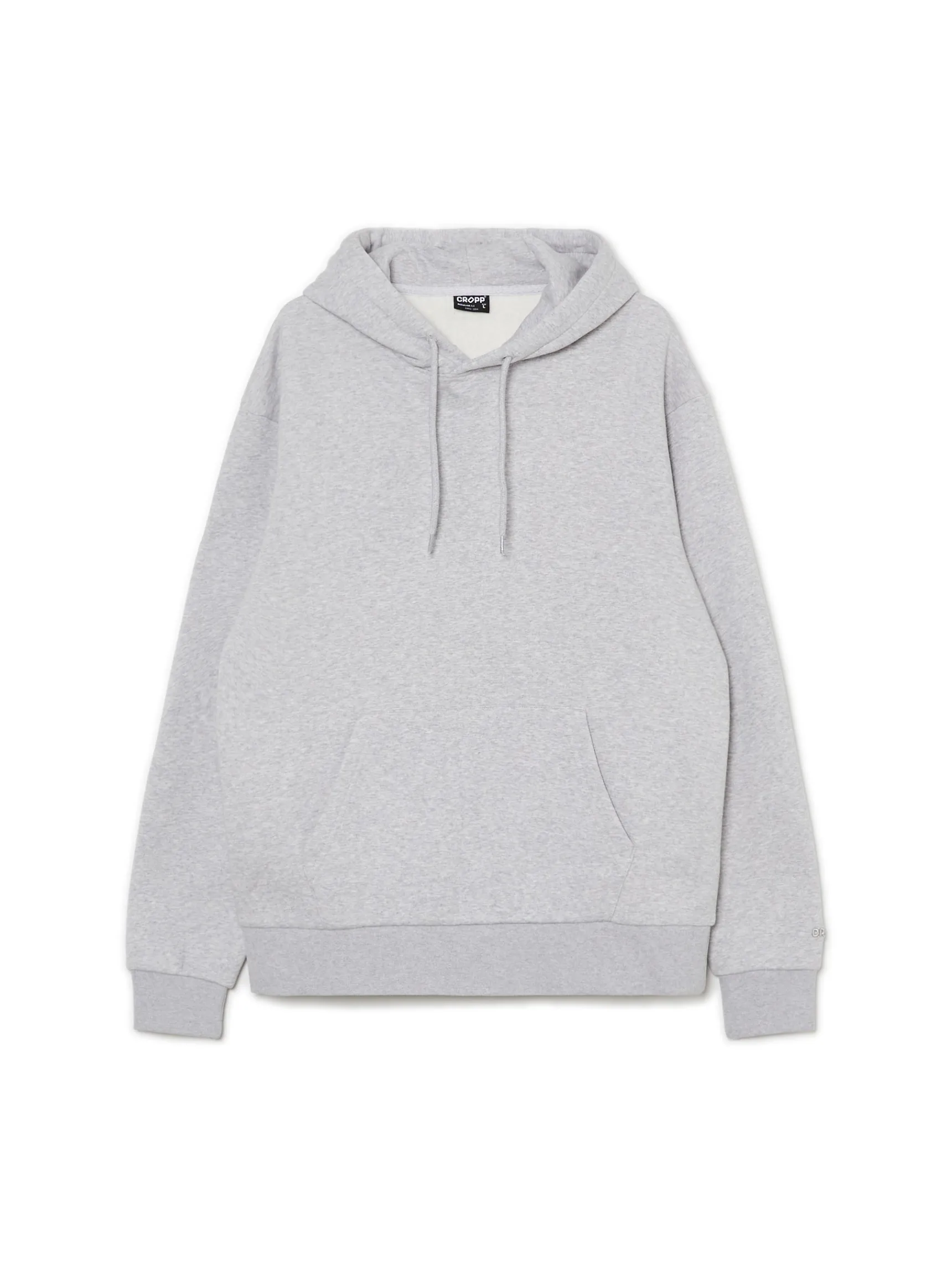 Online Cropp Jasnoszara bluza z kapturem jasnyszary