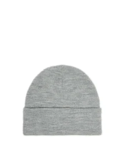 Fashion Cropp Jasnoszara czapka beanie z naszywką jasnyszary