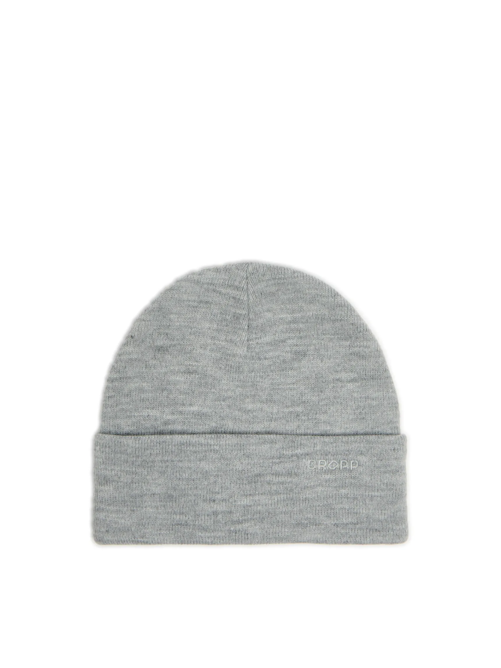 Fashion Cropp Jasnoszara czapka beanie z naszywką jasnyszary