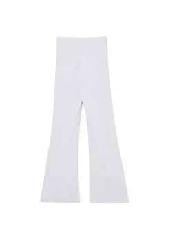 Sale Cropp Jasnoszare dresy typu flare jasnyszary