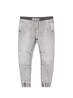 Clearance Cropp Jasnoszare jeansowe joggery chino jasnyszary