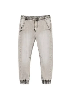 Fashion Cropp Jasnoszare jeansowe joggery regular jasnyszary