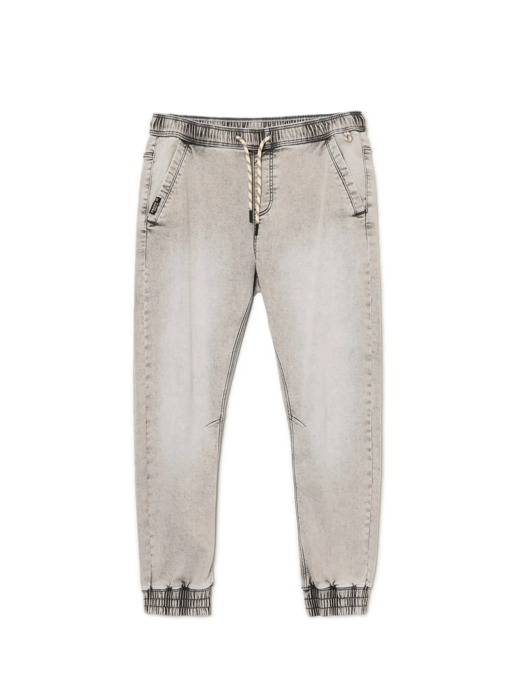 Fashion Cropp Jasnoszare jeansowe joggery regular jasnyszary