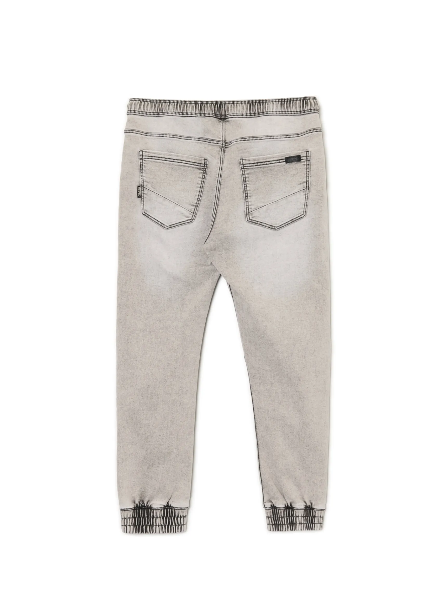 Fashion Cropp Jasnoszare jeansowe joggery regular jasnyszary