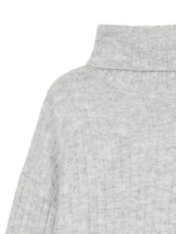 Online Cropp Jasnoszary sweter z golfem jasnyszary
