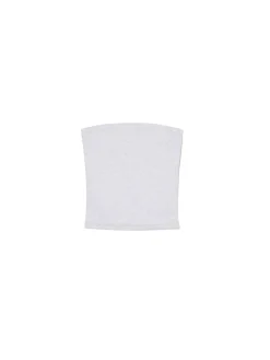 Clearance Cropp Jasnoszary top typu tuba jasnyszary