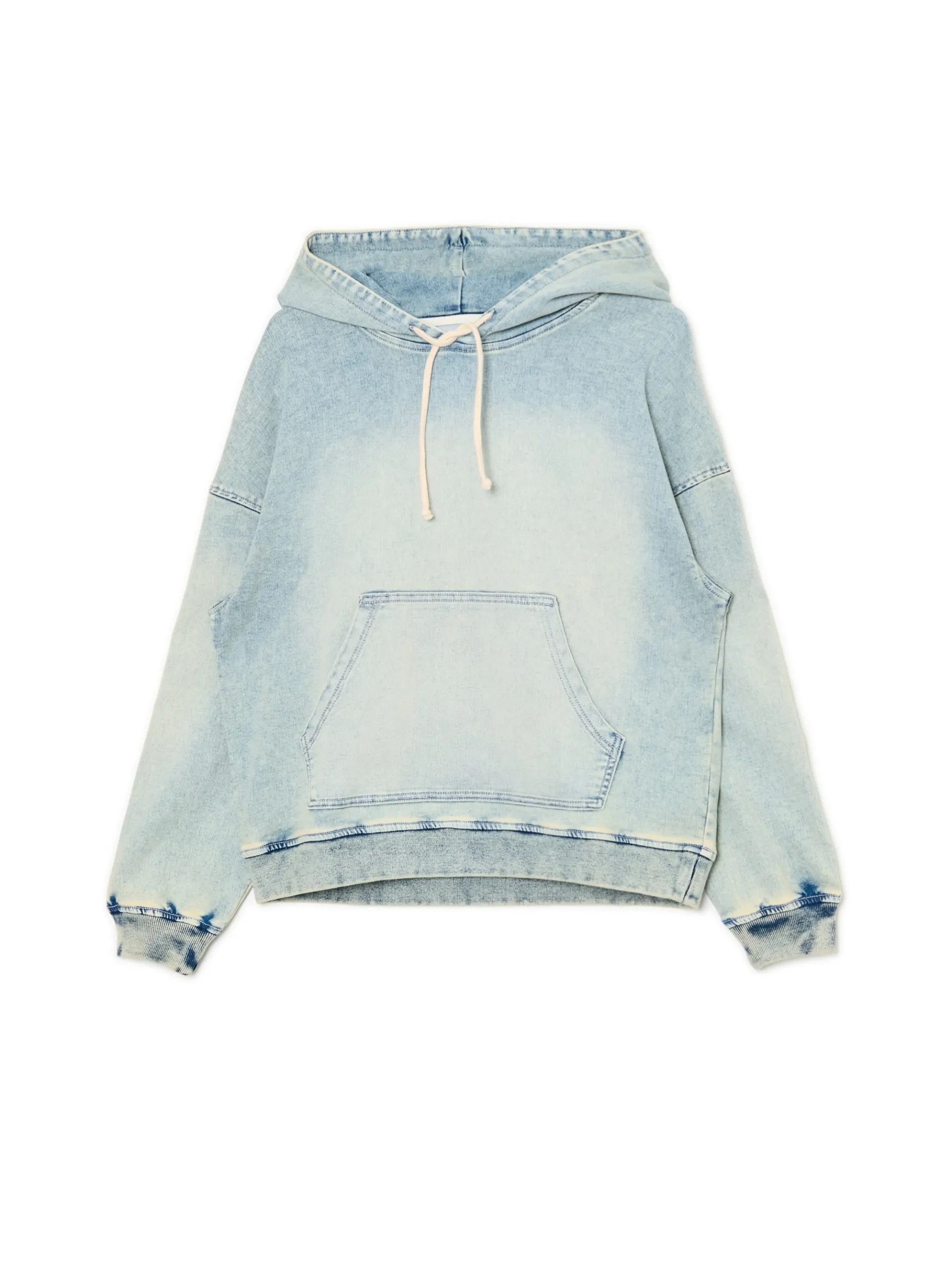 Discount Cropp Jeansowa bluza błękitny
