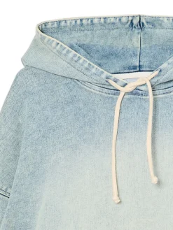 Discount Cropp Jeansowa bluza błękitny