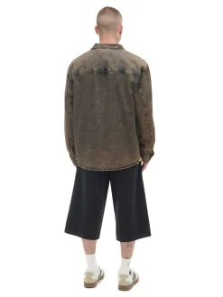 Online Cropp Jeansowa koszula vintage szary