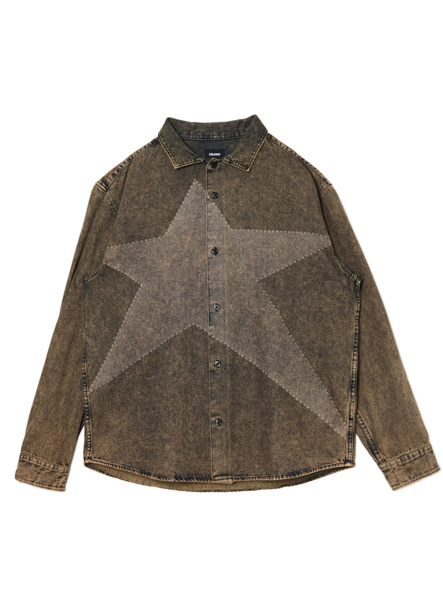 Online Cropp Jeansowa koszula vintage szary