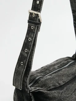 Outlet Cropp Jeansowa mała torebka szary