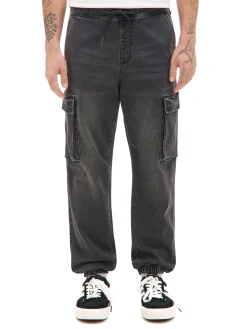 Discount Cropp Jeansowe joggery szary