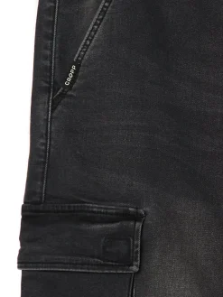 Discount Cropp Jeansowe joggery szary