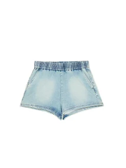Outlet Cropp Jeansowe krótkie bermudy błękitny