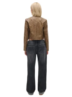Online Cropp Jeansy baggy w stylu vintage szary