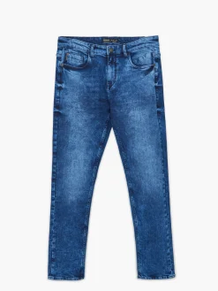 Sale Cropp Jeansy męskie klasyczne niebieski