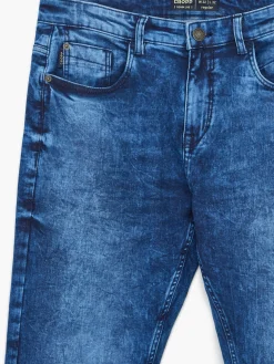 Sale Cropp Jeansy męskie klasyczne niebieski
