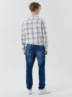 Sale Cropp Jeansy męskie klasyczne niebieski