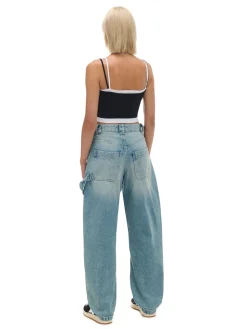 Online Cropp Jeansy skater niebieski
