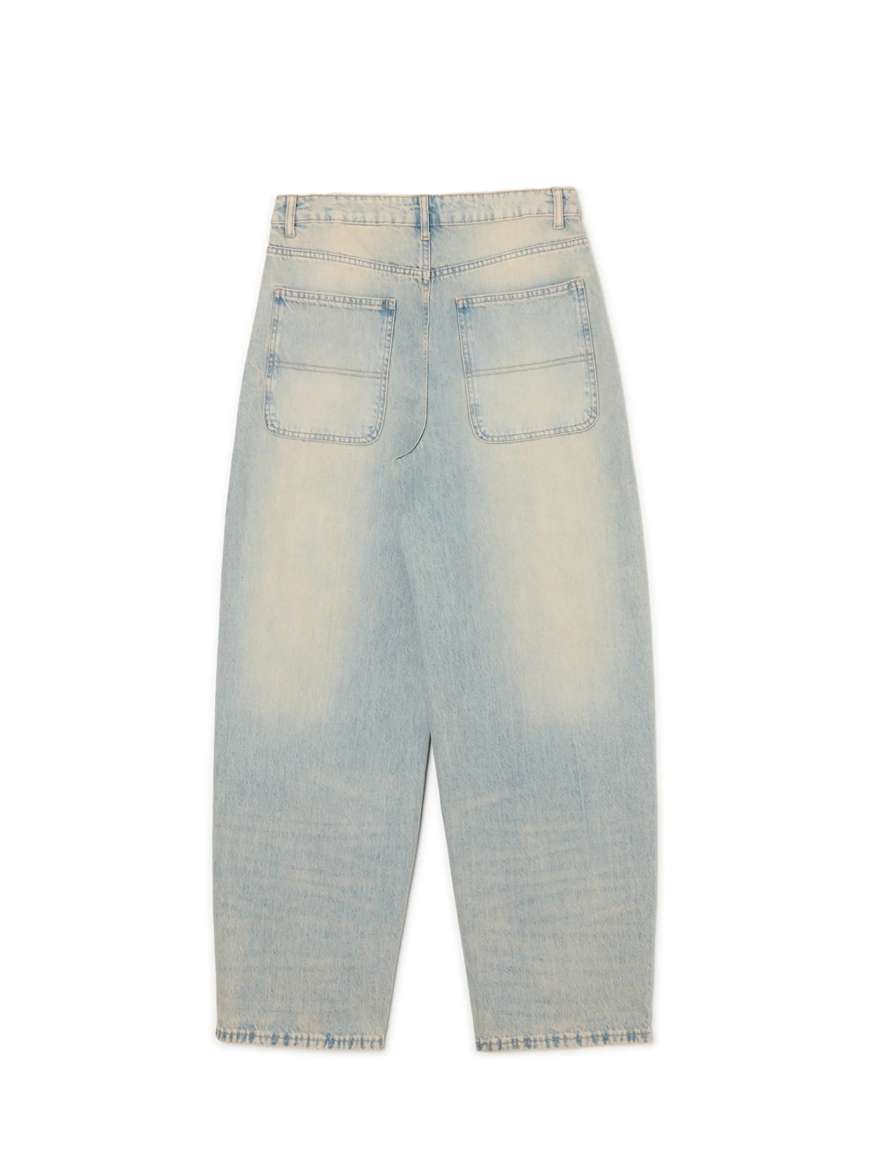 Sale Cropp Jeansy skater w stylu vintage niebieski