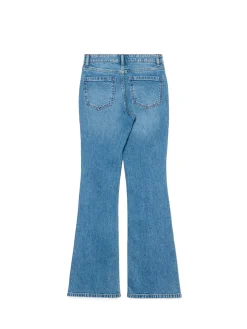 Outlet Cropp Jeansy skinny flare niebieski