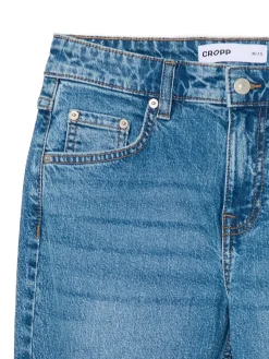 Outlet Cropp Jeansy skinny flare niebieski