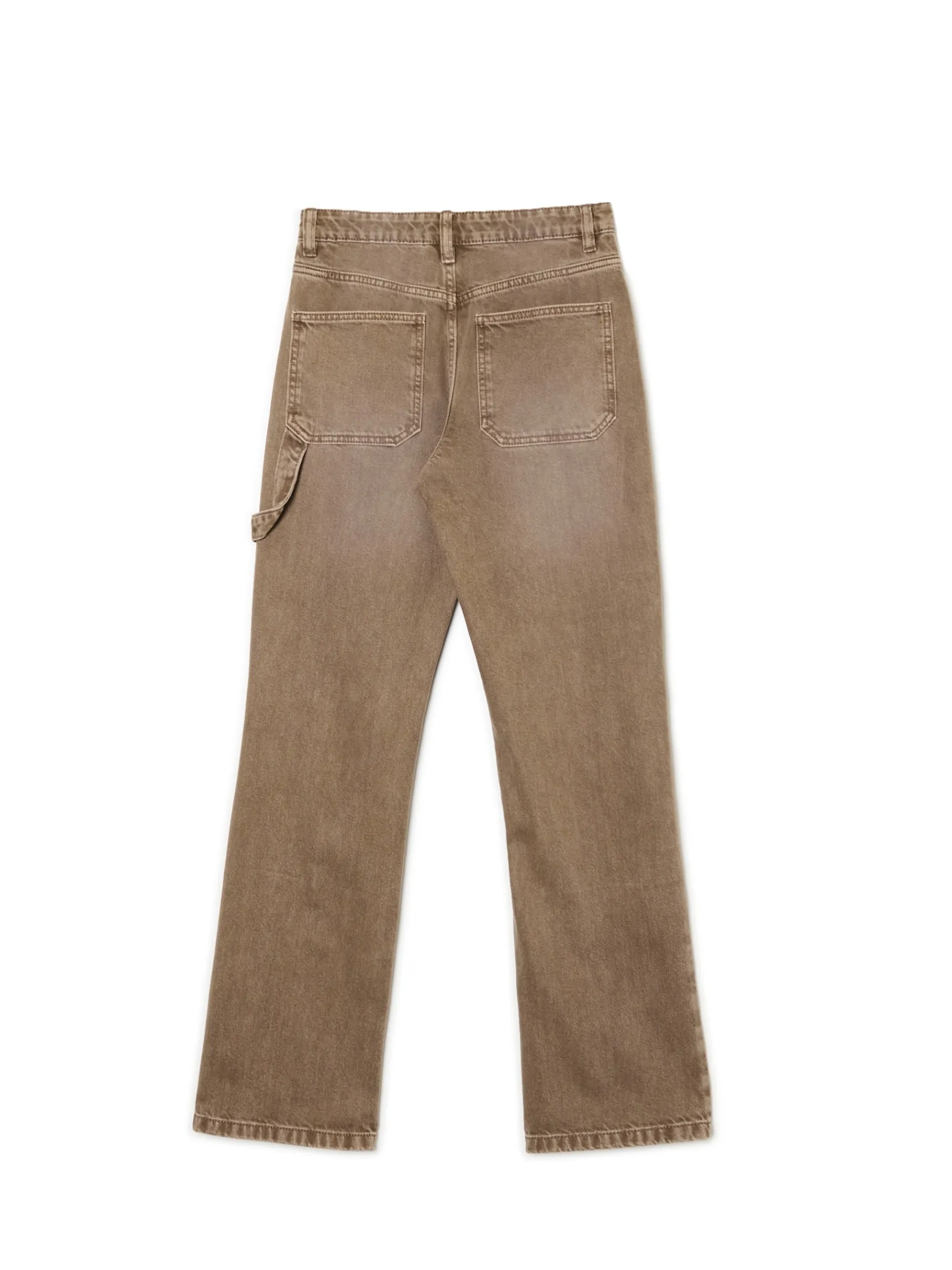 Hot Cropp Jeansy straight w stylu retro wielobarwny