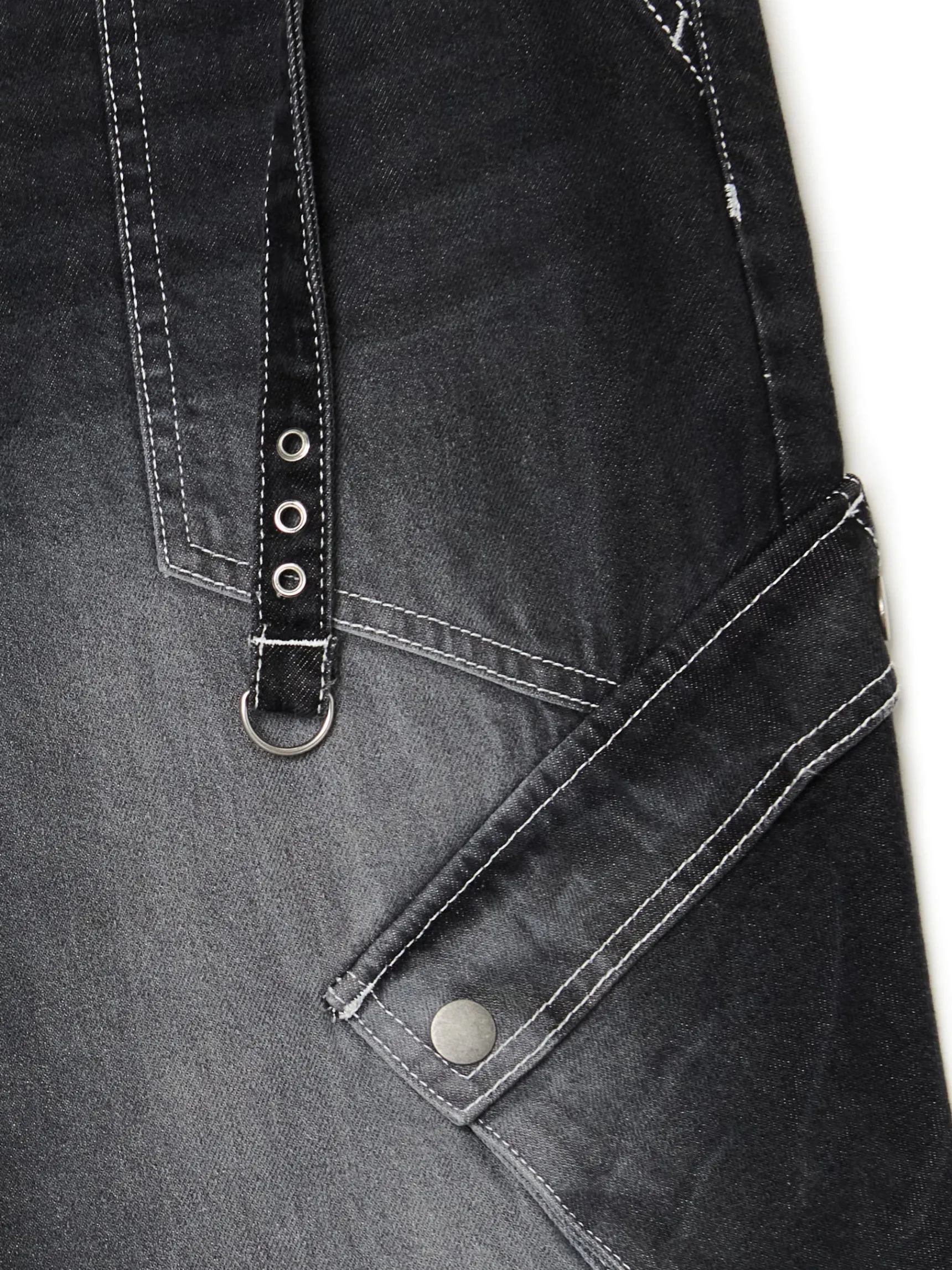 Sale Cropp Jeansy super baggy czarny