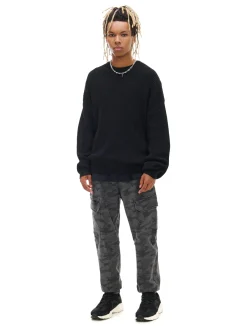 New Cropp Joggery cargo z nadrukiem moro szary