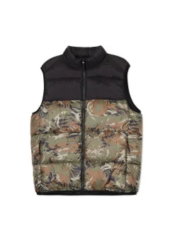 Best Cropp Kamizelka z militarnym wzorem zielony
