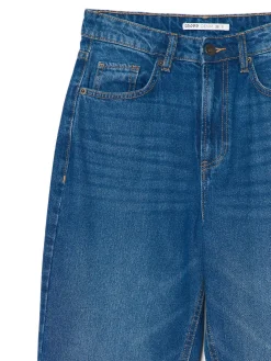 Sale Cropp Klasyczne jeansy mom niebieski