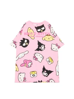 Outlet Cropp Koszula nocna Hello Kitty & Friends różowy