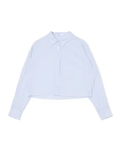 Discount Cropp Koszula w niebieskie paski błękitny