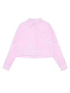 Fashion Cropp Koszula w różowe paski różowy