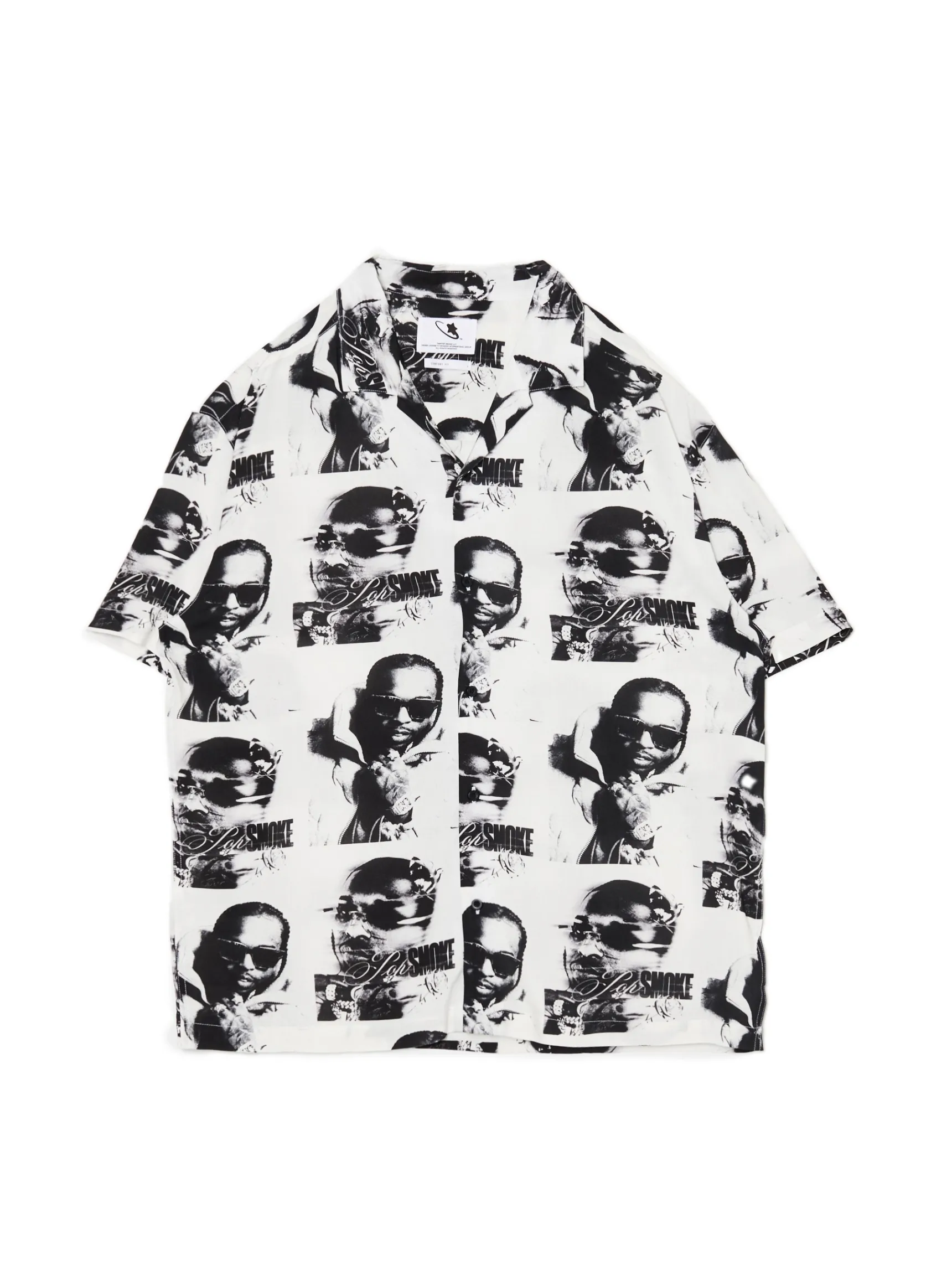 Fashion Cropp Koszula z nadrukiem Pop Smoke biały