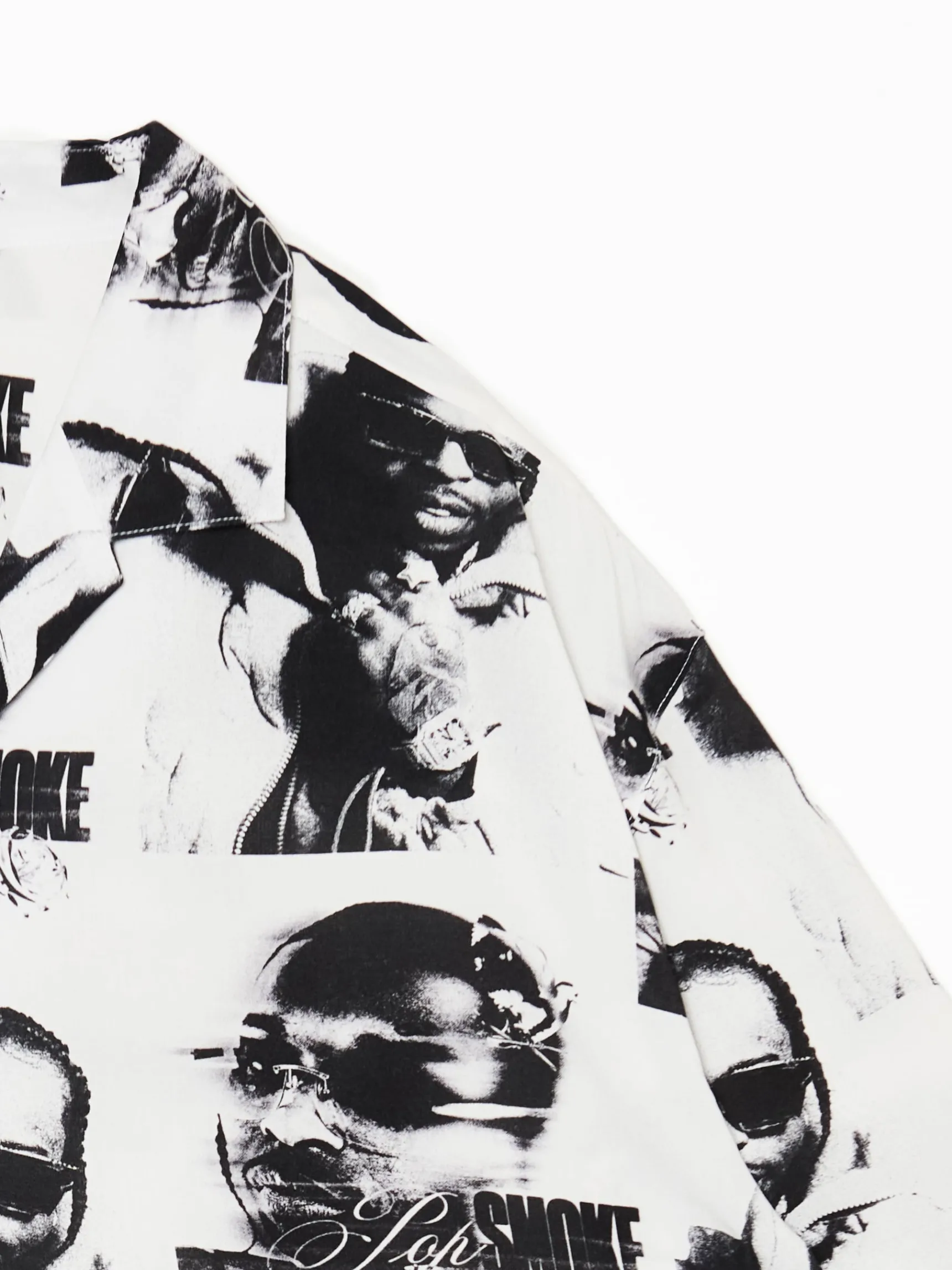 Fashion Cropp Koszula z nadrukiem Pop Smoke biały