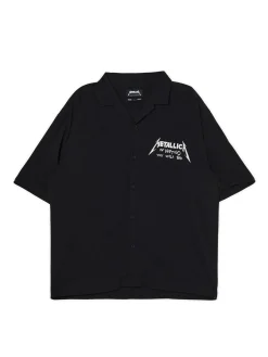 New Cropp Koszula z printem Metallica czarny