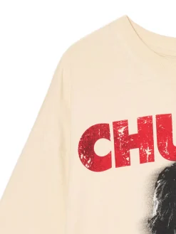 Discount Cropp Koszulka Laleczka Chucky UNISEX beżowy